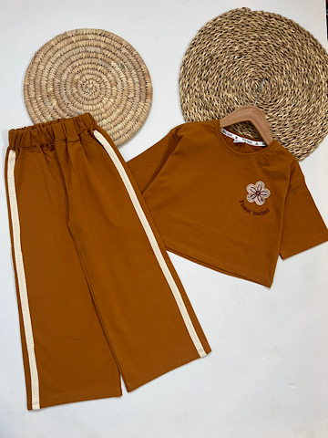 کراپ با شلوار بگ 